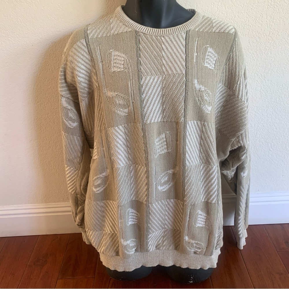 VTG Carmel Men's Cotton Golf Sweater Size 2XL Golf Club Graphic Made In USA XXL